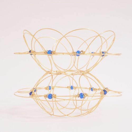 Mandala transformable double - bleu roi