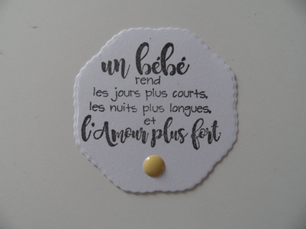 Embellissement Scrapbooking Etiquette Theme Naissance Un Grand Marche