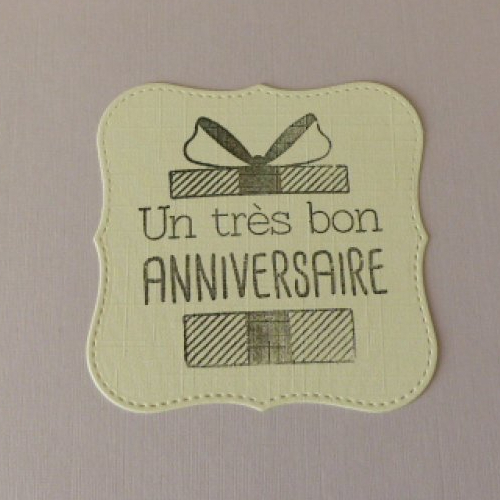 Etiquette Anniversaire Embellissement Scrapbooking Un Grand Marche