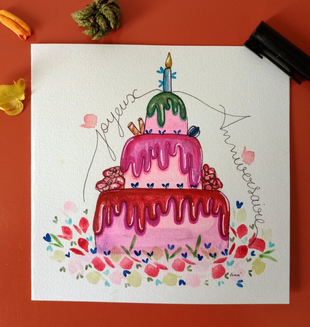Décoration de gâteau - 1er anniversaire couronne