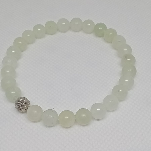 Bracelet en perle de jade impériale, idee cadeau