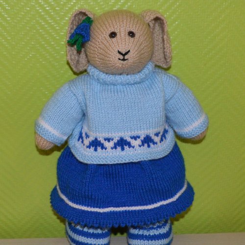 Lapin en tricot