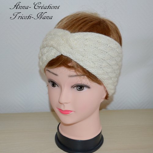 Bandeau ou headband femme tricot