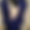 Étole de mariage,en maille fine,de viscose et élasthane,de couleur bleu,écharpe femme