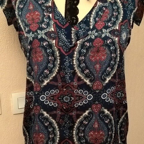 T shirt imprimée,femme, fille, cadeau ,vêtements femme, vêtements fille, en viscose imprimée,