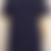 Tunique tee shirt longue en dentelle de couleur  bleue et noir 