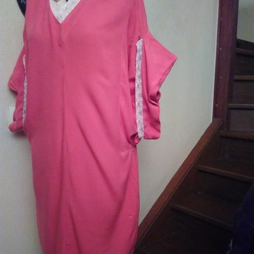 Robe chasuble couleur rose 