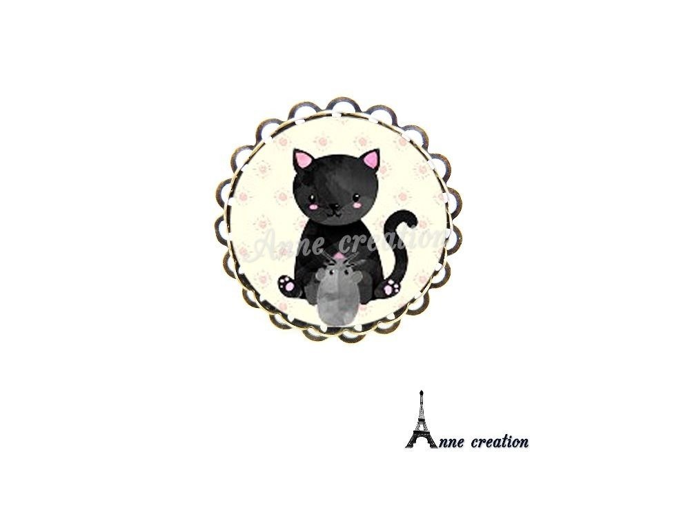 Bague Chat Noir Souris Grise Fleur Un Grand Marche