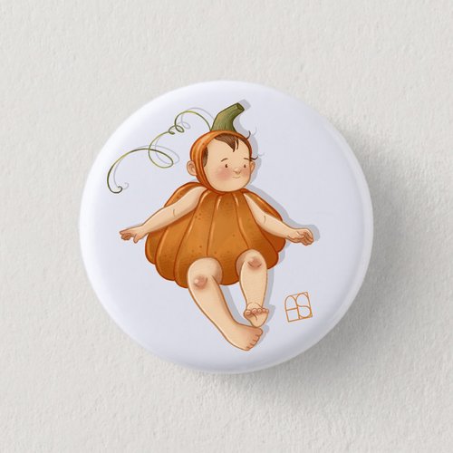 Magnet "bébé-citrouille" 38mm