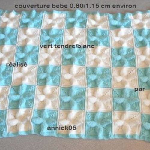 Couverture Bebes Enfants Fait Main Au Crochet 100 Acrylique Un Grand Marche