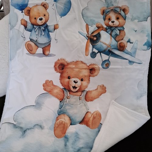 Couverture bébé oursons