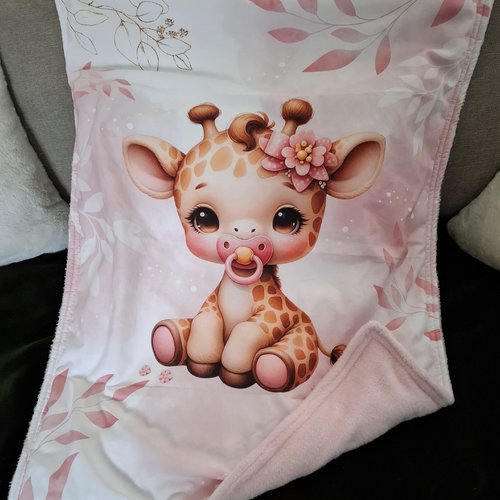 Couverture bébé girafe
