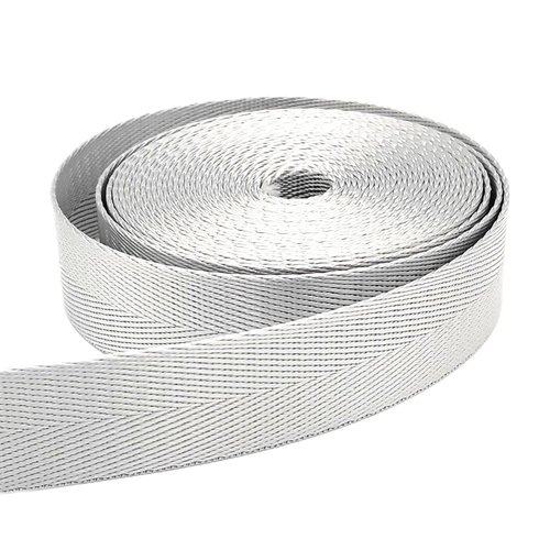 Sangle 25mm polyester brillant à chevrons pour anse de sac sacs à dos sac banane tote-bag harnais animal couture créations sangles
