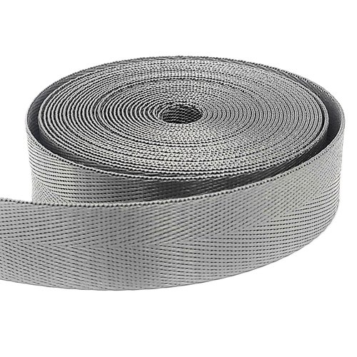 Sangle 25mm polyester brillant à chevrons pour anse de sac sacs à dos sac banane tote-bag harnais animal couture créations sangles