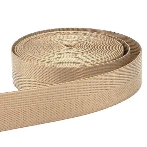 Sangle 25mm polyester brillant à chevrons pour anse de sac sacs à dos sac banane tote-bag harnais animal couture créations sangles