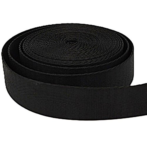 Sangle 25mm polyester brillant à chevrons pour anse de sac sacs à dos sac banane tote-bag harnais animal couture créations sangles