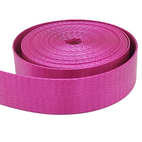 Sangle 25mm polyester brillant à chevrons pour anse de sac sacs à dos sac banane tote-bag harnais animal couture créations sangles