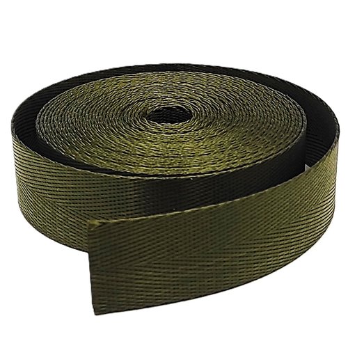 Sangle 25mm polyester brillant à chevrons pour anse de sac sacs à dos sac banane tote-bag harnais animal couture créations sangles