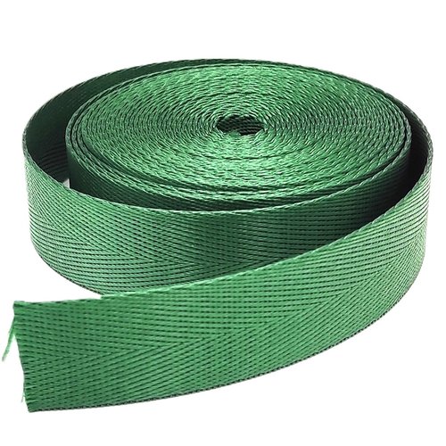 Sangle 25mm polyester brillant à chevrons pour anse de sac sacs à dos sac banane tote-bag harnais animal couture créations sangles