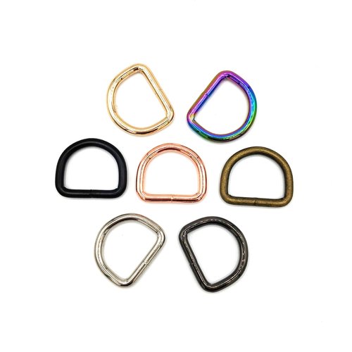 Anneau demi lune 25mm intérieur anneaux demi-lune en métal anti rouille grande qualité accessoires pour sac banane sac à dos