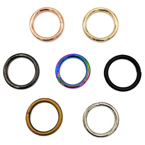 Anneau rond 25mm diamètre o lune pour sacs sangle lanière sac banane sac à dos accessoires de grand qualité en métal anti rouille