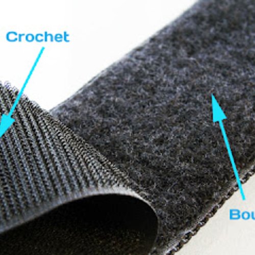 Sangle bande de scratch autoagrippant en nylon 25mm 32mm 38mm disponible en noir et blanc crochet et boucle
