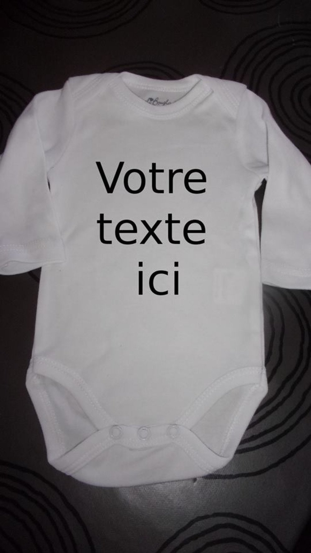 Body Blanc Bebe Personnalise Un Grand Marche