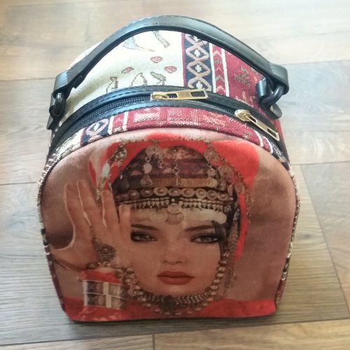 Sac à Dos Artisanal Arménien Coton Multicolore - Handmade Backpack Femme