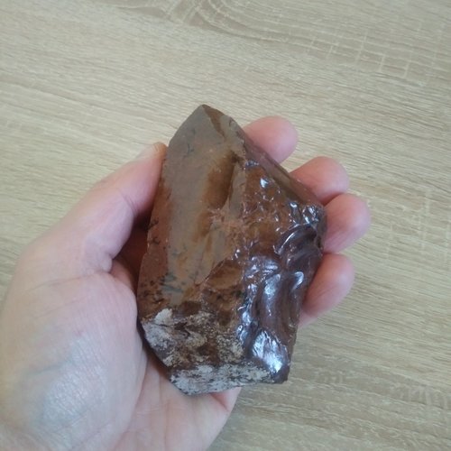 Obsidienne acajou brute, pierres naturelles précieuses, pierres de guérison, chakra 255gr