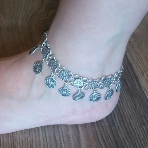 Bracelet de cheville de l'éternité, bracelet de cheville arménien, bijoux de pieds