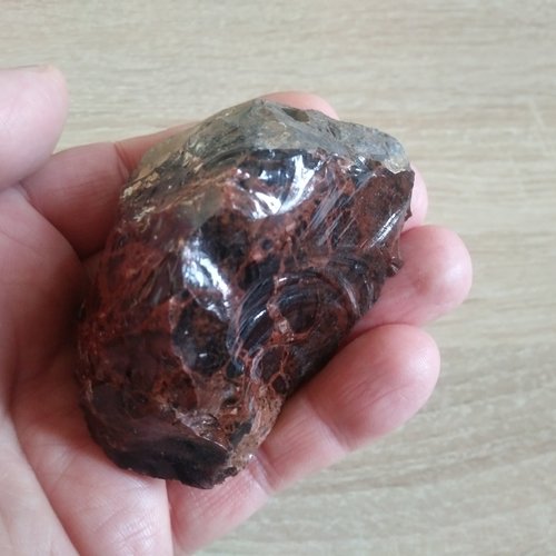 Obsidienne acajou brute, pierres naturelles précieuses, pierres de guérison, chakra 132gr