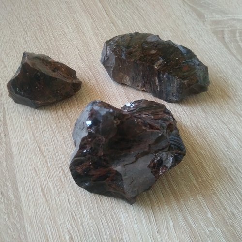Obsidienne acajou brute, pierres naturelles précieuses, pierres de guérison, chakra 222gr