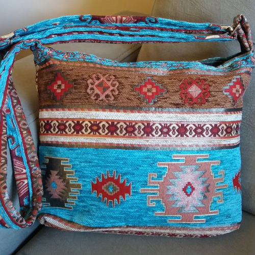 Sac en bandoulière artisanale, sac en bandoulière arménien, sac ethnique, sac à épaule