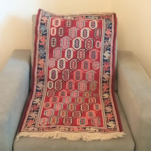 Tapis arménien artisanale, tapis ethnique fait main traditionnel