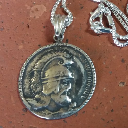 Vardan mamikonyan pendentif en argent sterling, bijoux arméniens, vardan collier