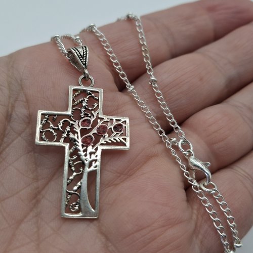 Pendentif croix arménienne en argent sterling