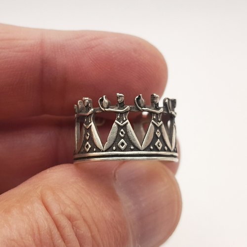 Bague dansante arménienne : argent sterling .925