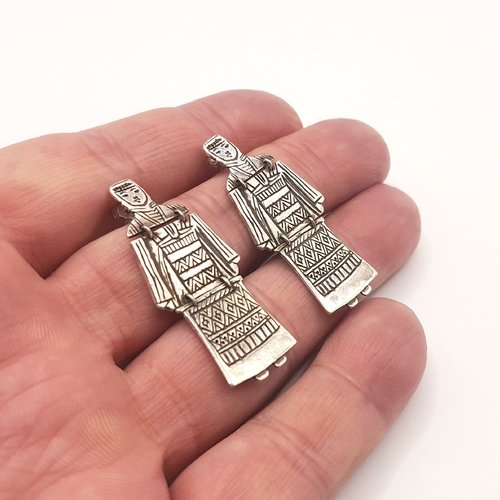 Boucles d’oreilles taraz femme arménienne – argent sterling .925