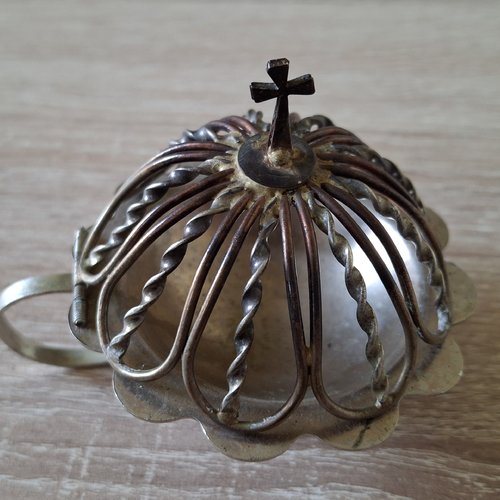 Encensoir, brûleur d’encens métallique, porte-brûleur d’encens, poorvar arménien