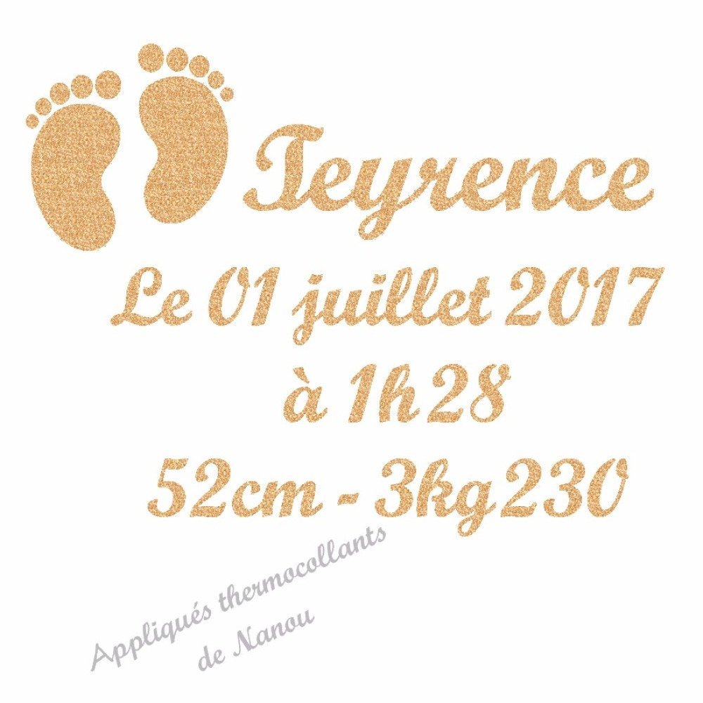 taille de pied naissance