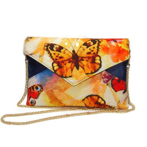 sac pochette bleu marine