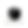 Perle acrylique chiffre " 5 " cube noir 6mm