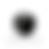 Perle acrylique chiffre " 6 " cube noir 6mm
