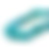 1 enfilade de 35 cm de coquillages teintés turquoise