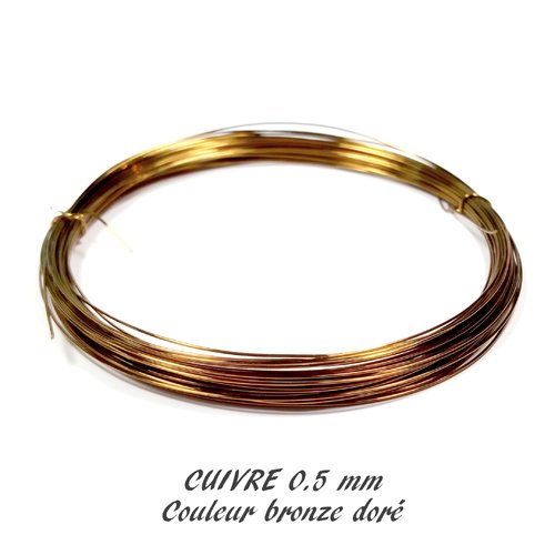 Fils de cuivre en laiton 0.3/0.4/0.5/0.6/0.8/1.0 MM de largeur, bricolage  de bijoux faits à la main, fabrication de bracelets et de colliers,  accessoires pour cheveux