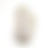 Tranche d'agate blanche 78 mm