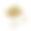 Perles anneaux carrés 10 mm laiton doré (x20)