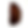 Grande tranche d'agate marron 79 x 41 mm