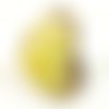 Grande tranche d'agate jaune pierre pendentif  86 x 59 mm