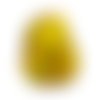 Grande tranche d'agate jaune pierre pendentif  69 x 45 mm